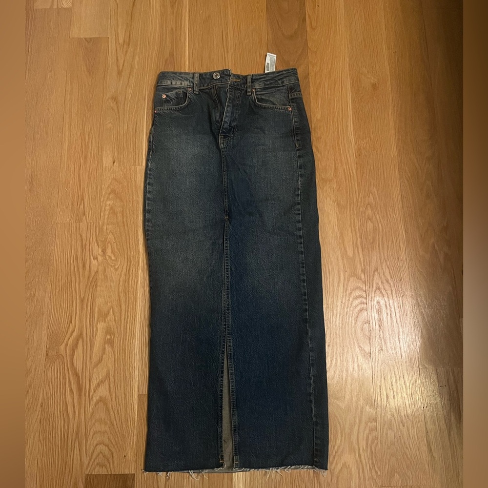 STRADIVARILIS maxi denim skirt
